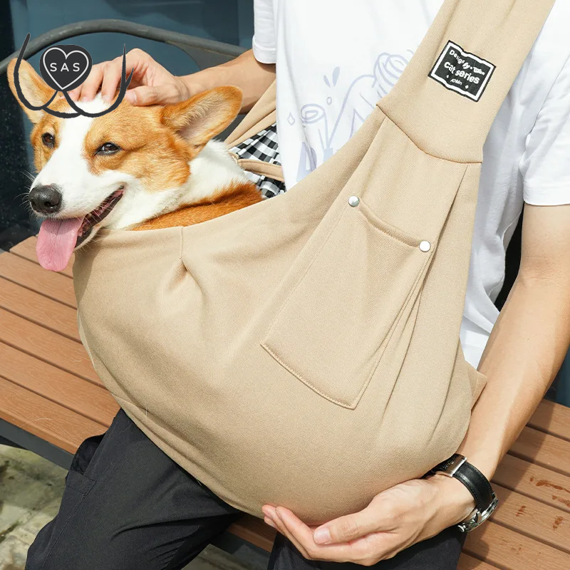 Pet Crossbody Bag for Cats & Dogs Outdoor Travel, Portable Cat Dog Carrier Bag Pet Supplies