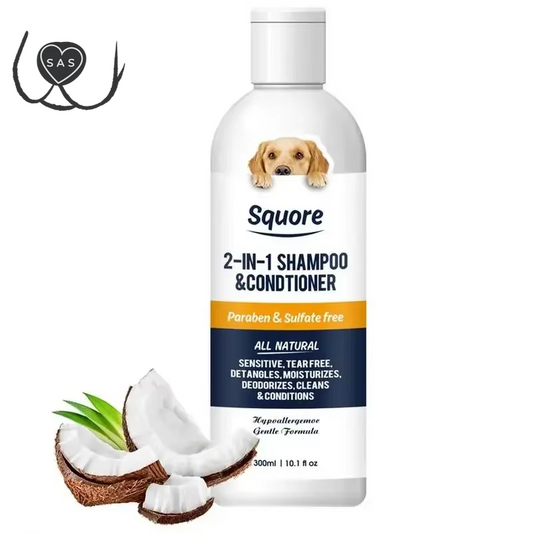 Puppy Shampoo and Conditioner 2 in 1 Natural Moisturizing Shampoo Moisturizing Dog Shampoo for Sensitive Skin PH Balanced