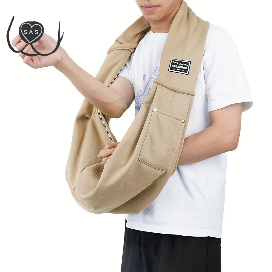 Pet Crossbody Bag for Cats & Dogs Outdoor Travel, Portable Cat Dog Carrier Bag Pet Supplies