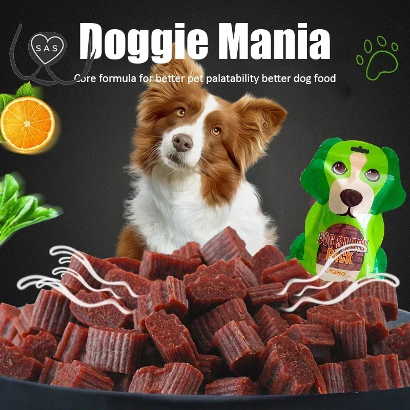 Dog Snacks Beef Particles Appetising Digesting Nutritious Delicious Chewy Training Rewards for Adult Dog Puppies Pet Food Snacks