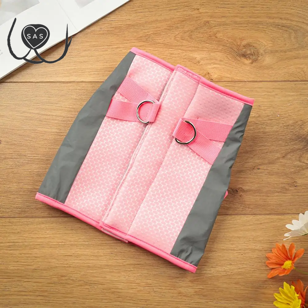 High Heat Prevention for Pets Adjustable Reflective Dog Vest for Summer Outdoor Activities Harness for Small Medium Dogs Quick