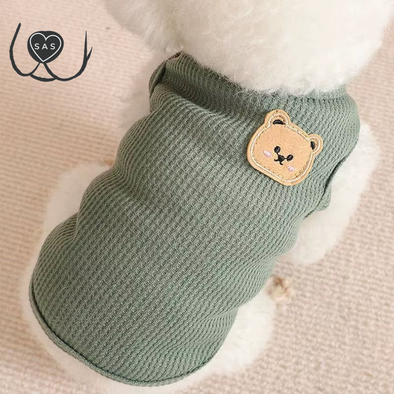 Dog Vest Pet Cat Clothing Four Colors of Polyester Fabric Breathable Sweat Resistant Easy to Clean Fun Viewing