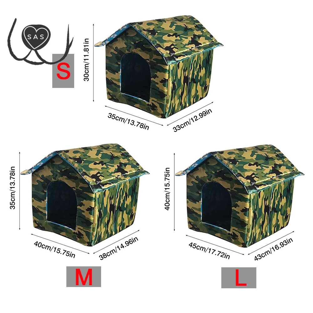 Waterproof Outdoor Pet House Thickened Cat Nest Tent Cabin Pet Bed Tent Cat Kennel Portable Travel Nest Pet Carrier Wholesale