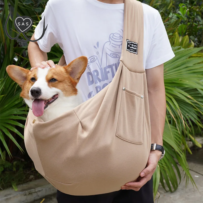 Pet Crossbody Bag for Cats & Dogs Outdoor Travel, Portable Cat Dog Carrier Bag Pet Supplies