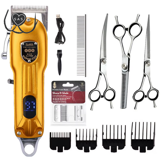 Professional Dog Hair Clipper All Metal Rechargeable Pet Trimmer Cat Shaver Cutting Machine Puppy Grooming Haircut Low Noice