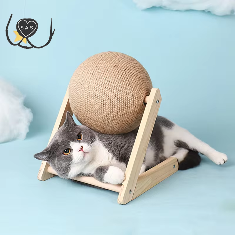 Cat Scratching Ball Toy Kitten Sisal Rope Ball Board Grinding Paws Toys Cats Scratcher Wear-Resistant Pet Furniture Supplies
