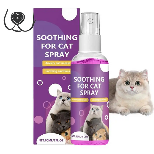 Cat Calming Spray Cat Calming Pheromone Spray Anti-Stress Agent Solution 60Ml Relaxants for Soothing Relaxation Protect