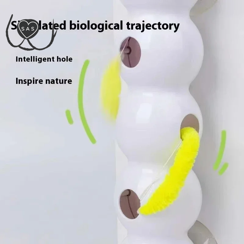 Intelligent Interactive Cat Stick Pro with Replaceable Prey Tail Suitable for Automatic Swing Durability in Multi Cat Households
