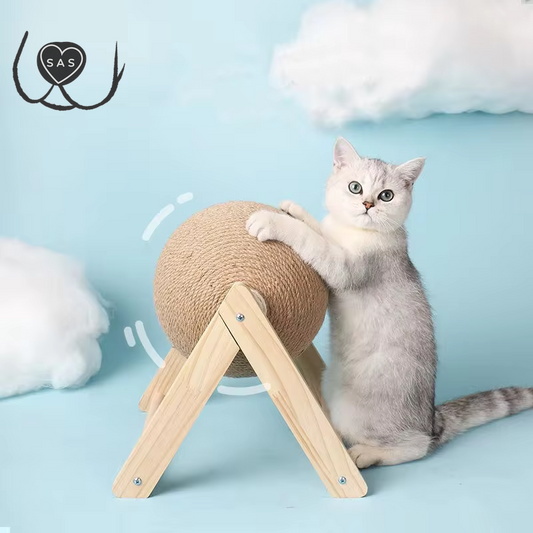 Cat Scratching Ball Toy Kitten Sisal Rope Ball Board Grinding Paws Toys Cats Scratcher Wear-Resistant Pet Furniture Supplies