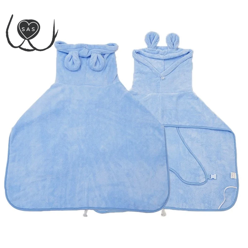 Dog Bathrobe Super Absorbent Pet Towel Bathrobe Bath Towels Quick-Drying Cat Dog Bath Towel Bath Supplies Dog Towel Microfiber