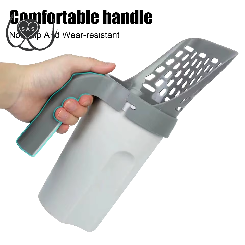 Cat Litter Shovel Scoop with Refill Bag for Pet Filter Clean Toilet Garbage Picker Cat Supplies Cat Litter Box Self Cleaning