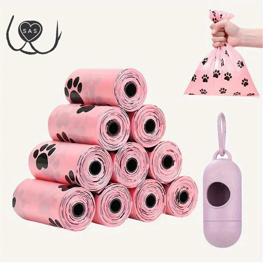 75 Bags/15 Rolls Dog Poop Bag Outdoor Cleaning Poop Bag Dog Toilet Porta Bolsa Caca Perros 15Bags/Roll Refill Garbage Bag