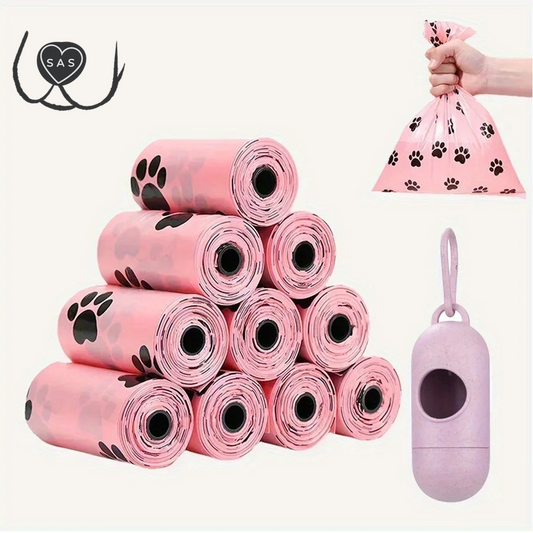75 Bags/15 Rolls Dog Poop Bag Outdoor Cleaning Poop Bag Dog Toilet Porta Bolsa Caca Perros 15Bags/Roll Refill Garbage Bag