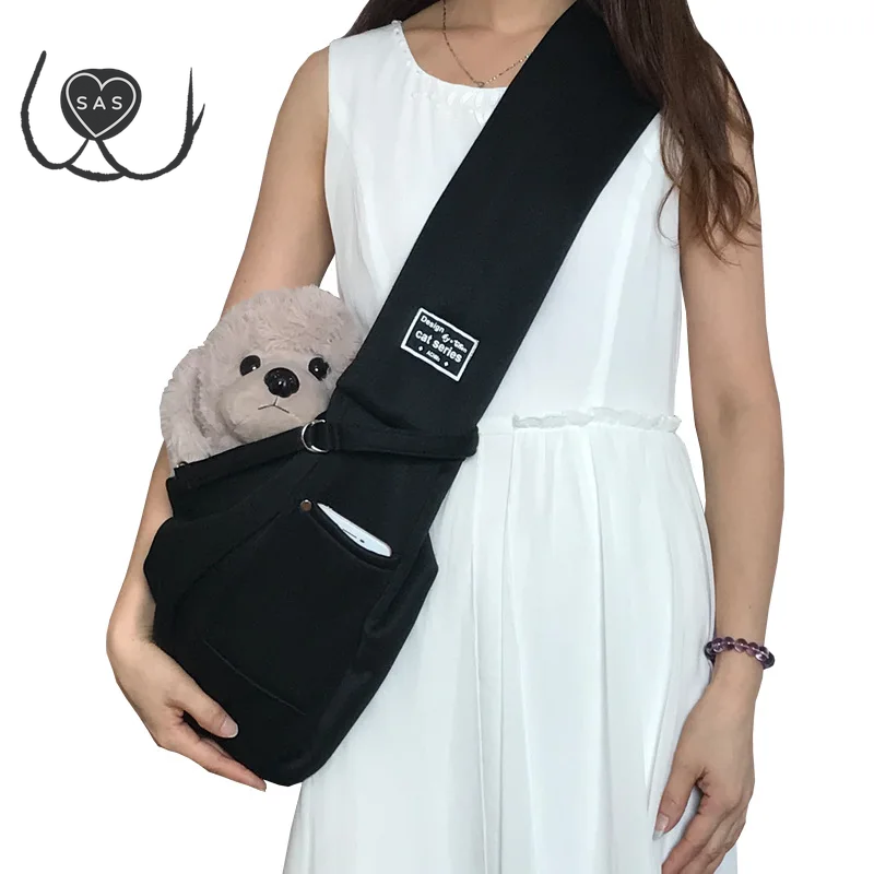 Pet Crossbody Bag for Cats & Dogs Outdoor Travel, Portable Cat Dog Carrier Bag Pet Supplies