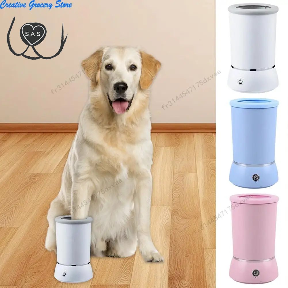 Fully Automatic Smart Pet Foot Washing Cup Low Noise Quick Cleaner USB Foot Electric Dog Paw Pet Clean Cleaner M6M1