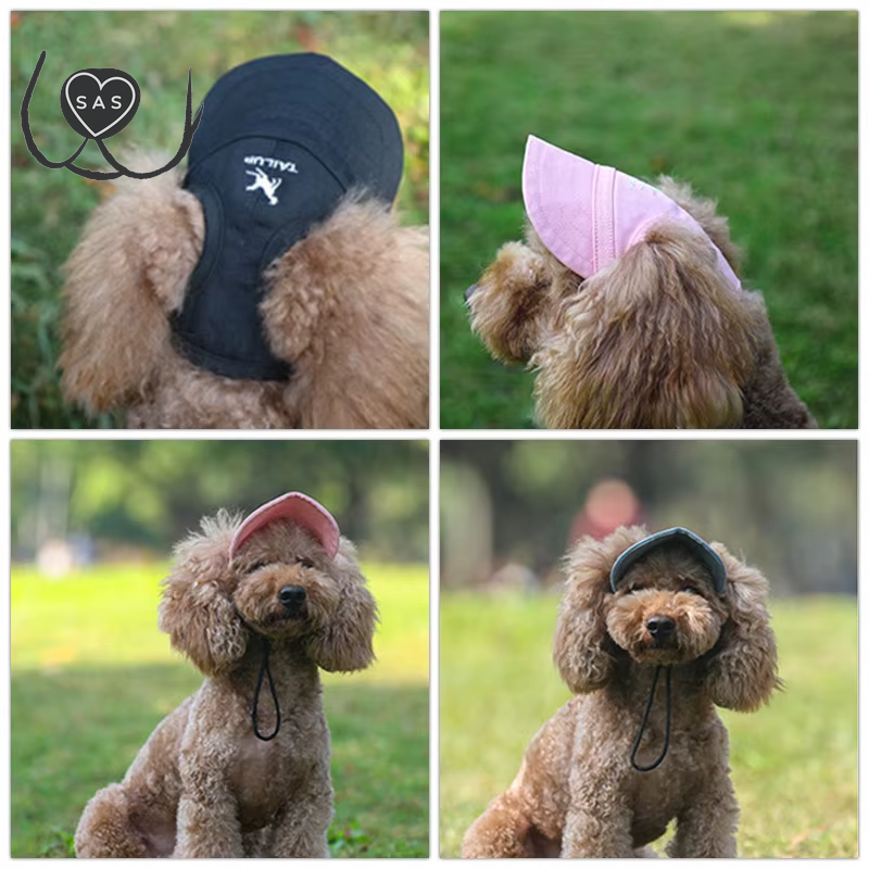 Pet Dog Caps Small Puppy Pets Summer Solid Color Cap Dog Baseball Visor Hat Outdoor Accessories Sun Bonnet Cap Travelhelmet